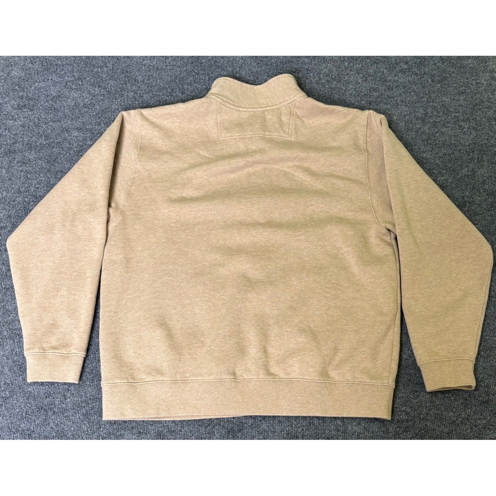 LL Bean Men's Beige‎ Fleece Lined Zip Up Jacket Comfort Warm Size LG - Picture 5 of 8